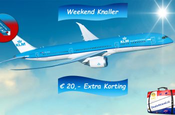 Weekend knaller ! € 20 korting op KLM